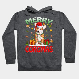 Merry Corgmas Ugly Corgi Christmas Nerdy Xmas Pajamas T-Shirt Hoodie